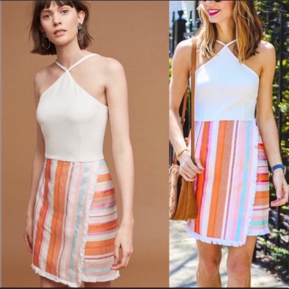 Anthropologie Hutch Kalyn faux wrap sun dress